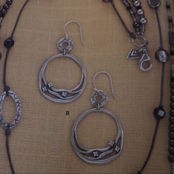 Silpada Silver Hoop Earrings - Picture 6 of 7